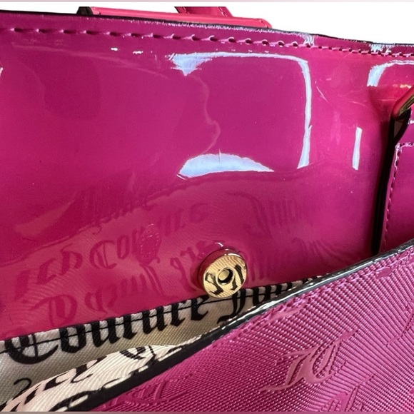Juicy Couture Los Angeles NWT Juicy Pink Signature Satchel Crossbody Bag (P057) - Picture 9 of 11